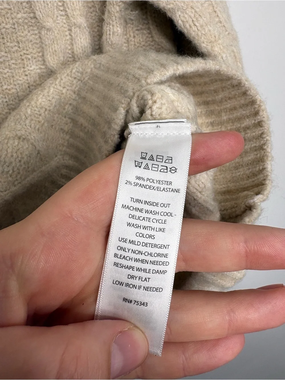 Joie Sweater Womens Small Turtleneck Cableknit Soft Oatmeal Neutral Capsule
